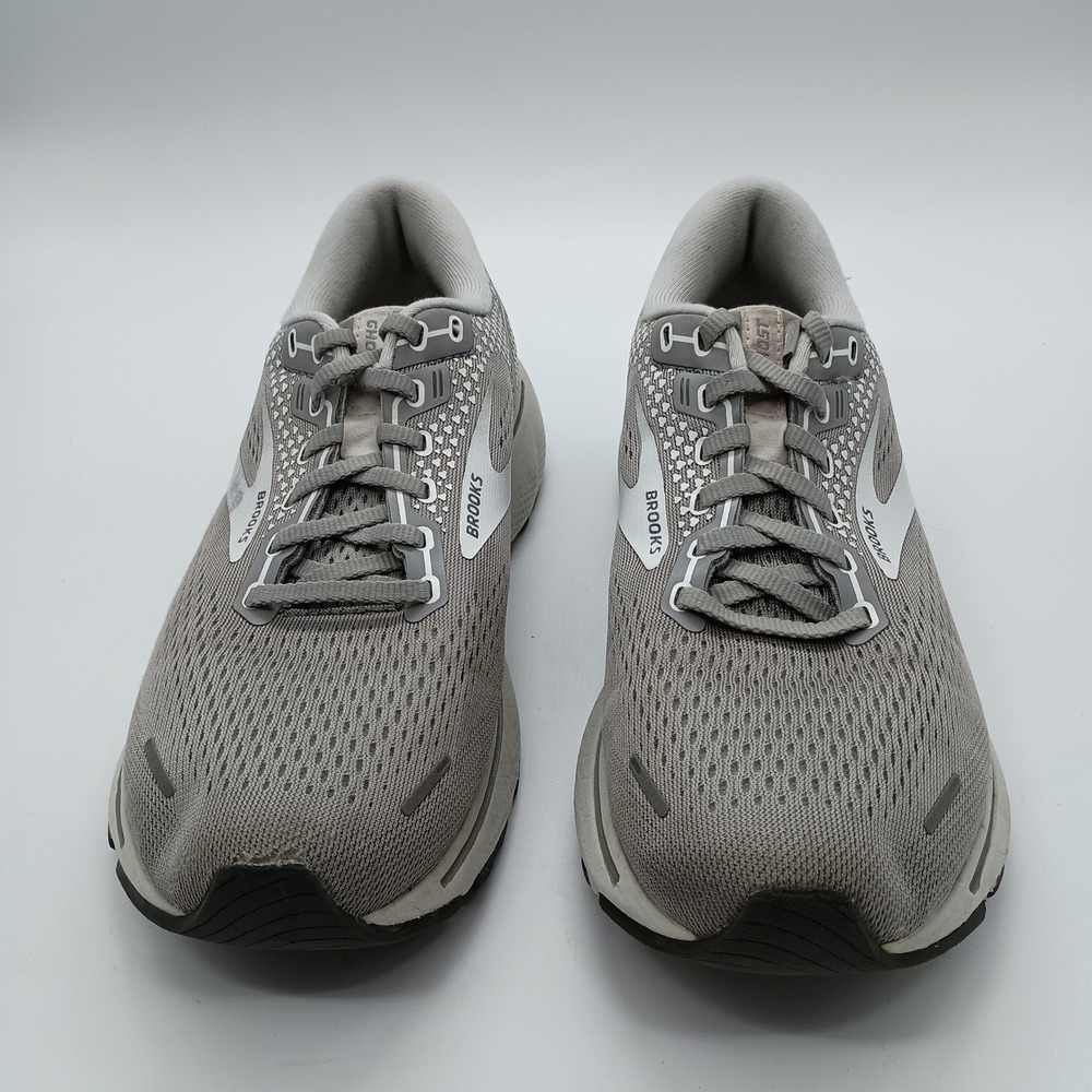 Brooks Ghost 14 Womens Running Shoes Grey Silver Size 9 Medium B - Picture 2 of 9